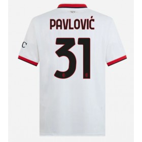 AC Milan Strahinja Pavlovic #31 Auswärtstrikot 2024-25 Kurzarm